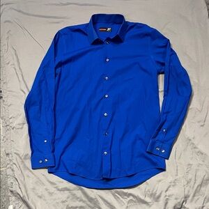 JF J.Ferrar Vibrant Blue Dress Shirt